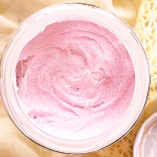 Penové kúpeľové maslo s ozajstnými malinami