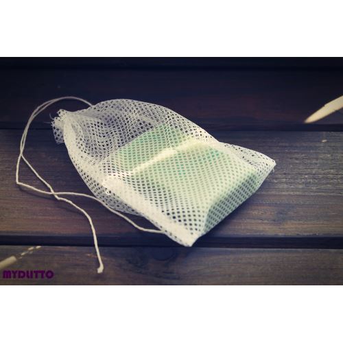 Bílá síťka na mýdlo