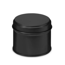 Černá plechová dóza, 100ml