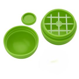 Plastový obal mini kapesní vajíčko na balzámy na rty zelený