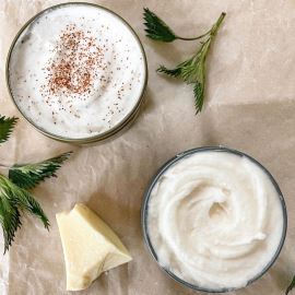 Pěnové koupelové máslo & peeling – máta + čokoláda + vanilka Pěnové koupelové máslo & peeling – máta + čokoláda + vanilka